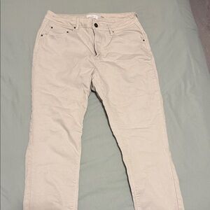Beige Casual Pants